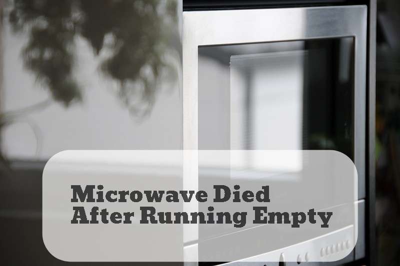 Microwave died after running empty