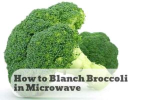 how to blanch broccoli in microwave