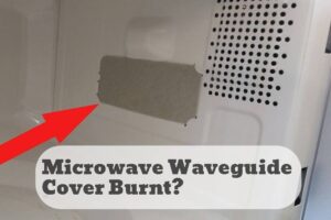 Microwave waveguide cover burnt